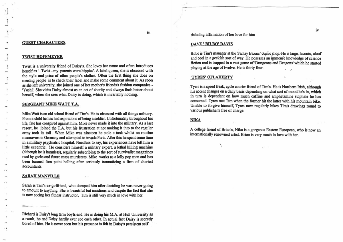 edgarwright's tweet photo. To start you off with the #SpacedMarathon take a look at the original pitch treatment by Simon &amp; Jess written in Feb 1997, a full two years before we started shooting the first series. https://t.co/GEivxnTXDj