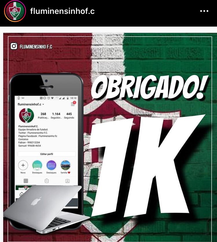 FcFluminensinho's tweet photo. Em Nosso Instagram chegamos a 1K  obrigado a todos que fizeram e fazem parte da história do Fluminensinho 🇭🇺⚽️ 

E vamos crescer aqui No Twitter tbm 👊🏽👏🍃 https://t.co/PupnZxvltP