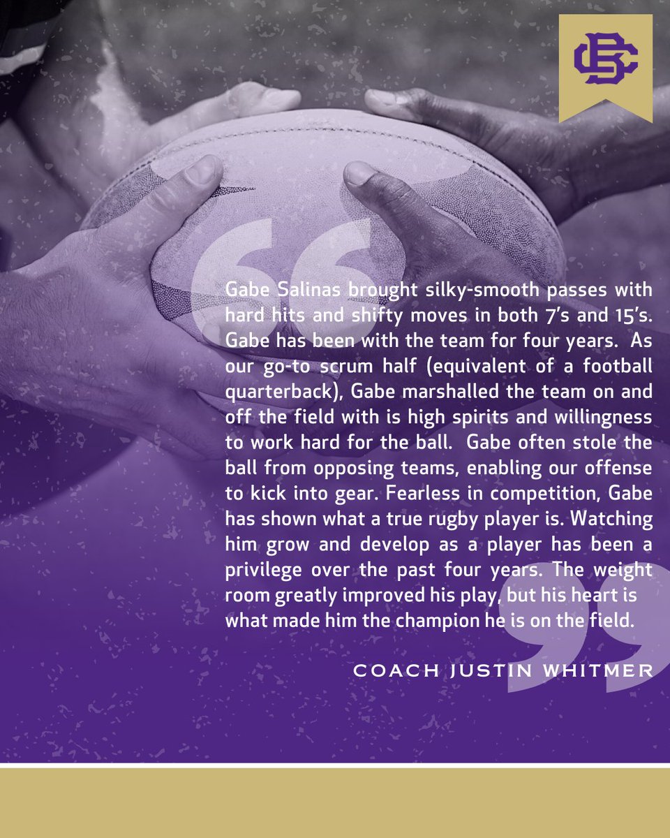 CBHSAthletics's tweet photo. We're highlighting our Senior Athletes who've left their mark despite missing out on their final season of play at CBHS. You are proof why we are #BrothersStrong.
Next up, @cbhsrugbymem Senior Gabe Salinas! #BrothersBoys2020 https://t.co/VRE2udFr7n