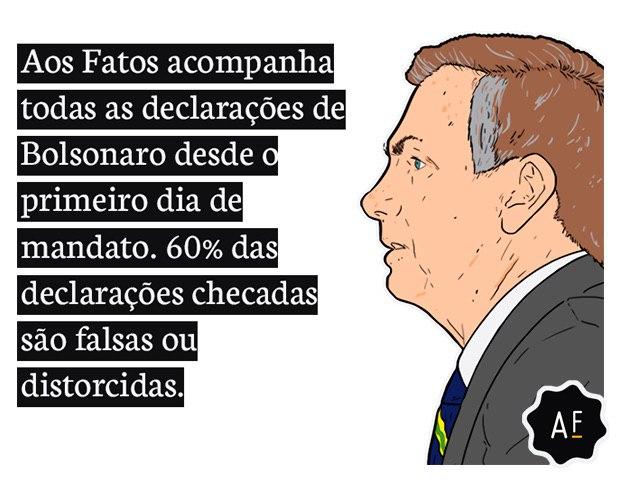 Desde janeiro de 2019, a nossa equipe já checou 1.684 falas do presidente, a maioria delas falsas ou distorcidas (mil ou 60% do total, incluindo as verdadeiras). Ou seja: até o momento, Bolsonaro disseminou duas informações enganosas por dia, em média.