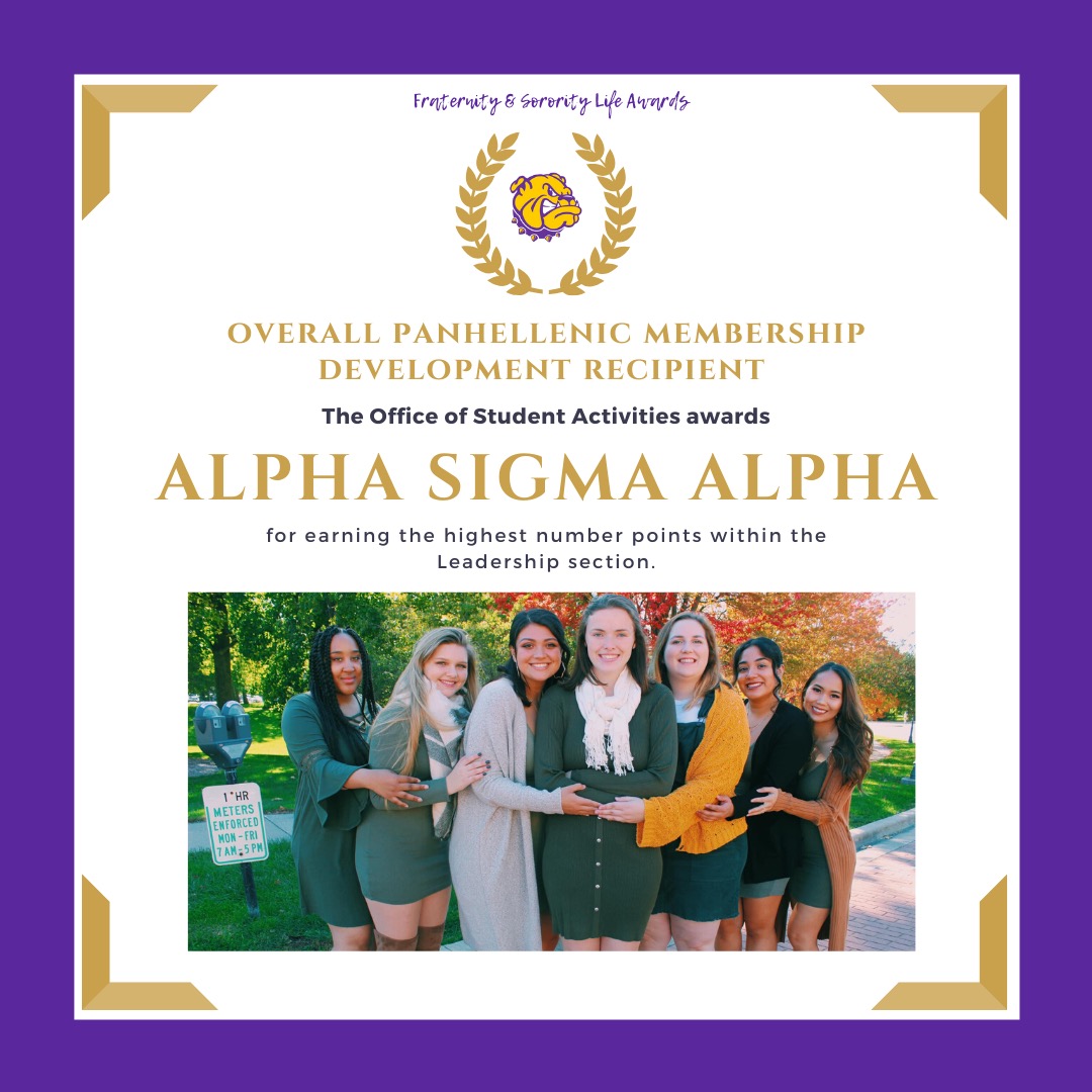 WIU_OSE's tweet image. Overall Membership Development recipients:
IFC-@DeltaUpsilonWIU 
UGC- @wiu_gphio 
PHC- @ASAatWIU