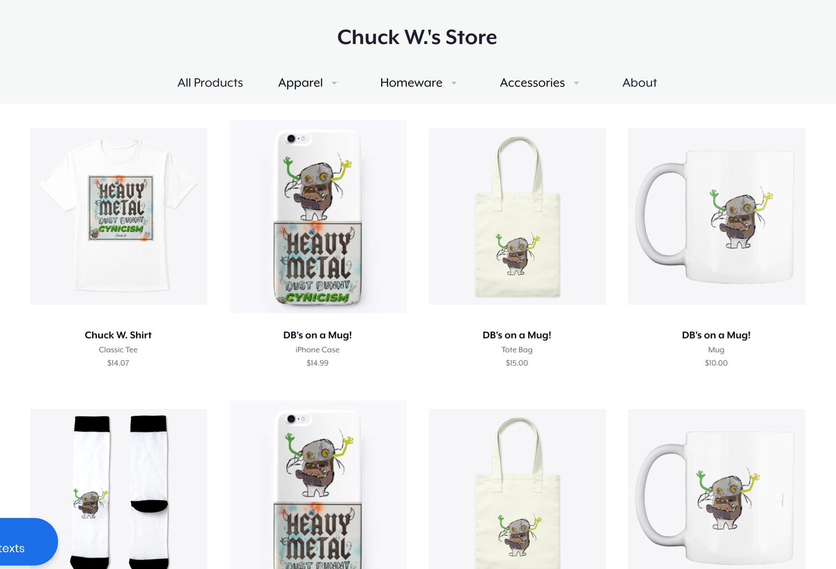 ChuckW_ny's tweet photo. #Checkout https://t.co/X0jGdeyVQR -
As of like five minutes ago, come AND GET IT! #DB #Merch is here!! There's #Cups, #Tees, #Totes, even #PhoneCases !!
#supportyourlocalartist #ChuckW #ElectronicCuriosityCollective #Netvio #indieartist
#Soloartist #indieartist #merch https://t.co/rCL89lMUvm