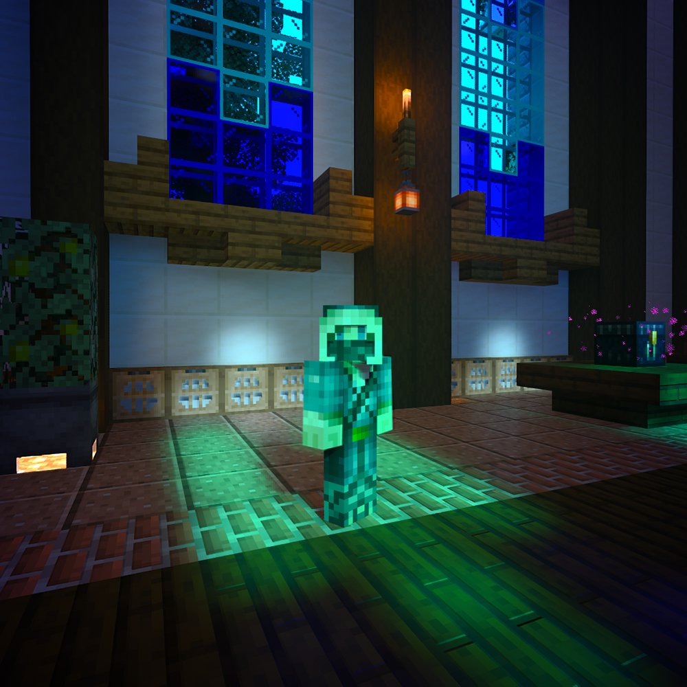 apexhosting's tweet photo. What are some of your favorite environments to test out the RTX Minecraft Beta? 😲 

Are you still waiting to experience it?
#RTXMinecraft #Minecraft https://t.co/NvRWuKqLm1