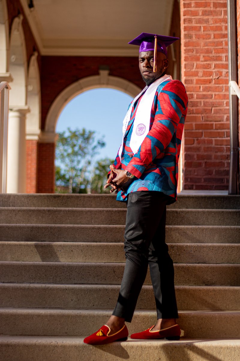 PrinceNaija's tweet photo. 1st generation Nigerian in America. 1st in my household to graduate, and finally, another black educated man eating good at the table the Lord made for me. Corona couldn't stop what God had set in stone. 

What's next for Ola? Just watch the results.

ECU Alumni https://t.co/6FFhG0oXFh