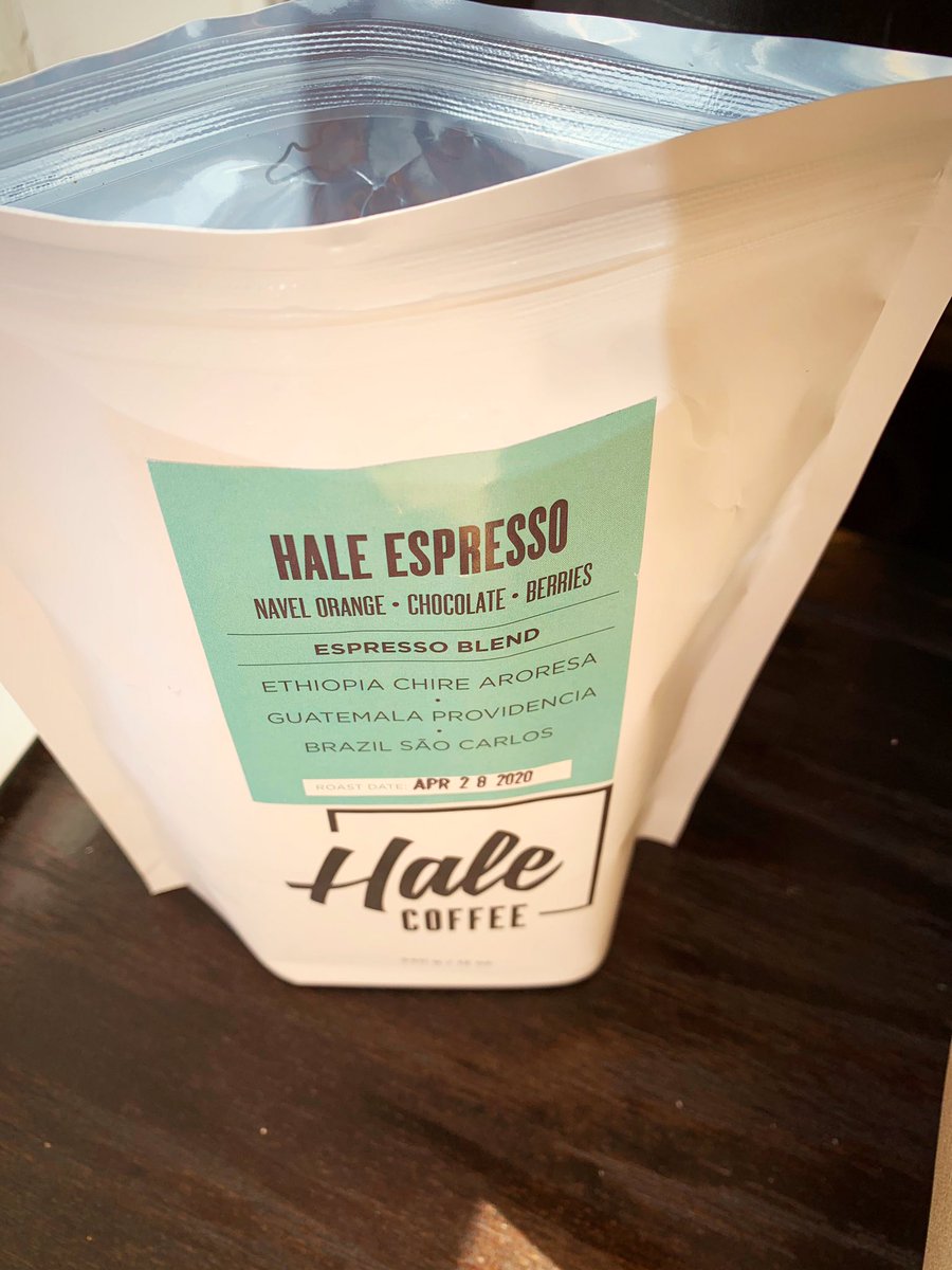 LeahDV's tweet photo. Almost out of @halecoffeeTO ... time to restock! @TELUSBusiness #StandWithOwners https://t.co/H22oIhrRio