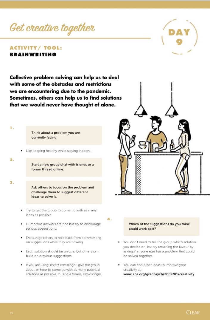 Day 9's video features Viktoria Rader, British stylist, on being open to and finding creatives solutions in today's situation.

Watch the full video here: bit.ly/cbschannel

#KeepaClearHead #ComeBackStronger #resilience #MentalHealthMatters #StayHomeStayStrong