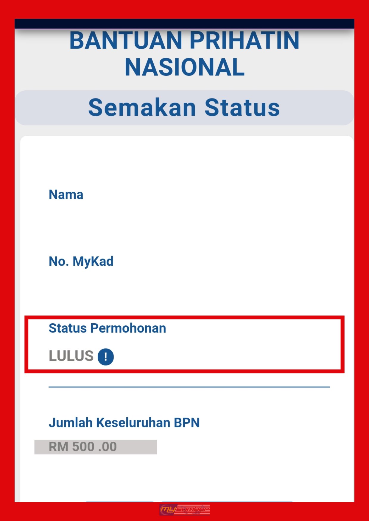 ØªÙÛÛØªØ± Mysumber Ø¯Ø± ØªÙÛÛØªØ± Terkini Status Bantuan Prihatin Nasional Bpn Dalam Proses Dah Bertukar Lulus Bayaran Bpn Permohonan Baharu Rayuan Akan Dibuat Mulai 15 Mei 2020 Panduan Semakan Bpn Https T Co V4gbwnjb2g