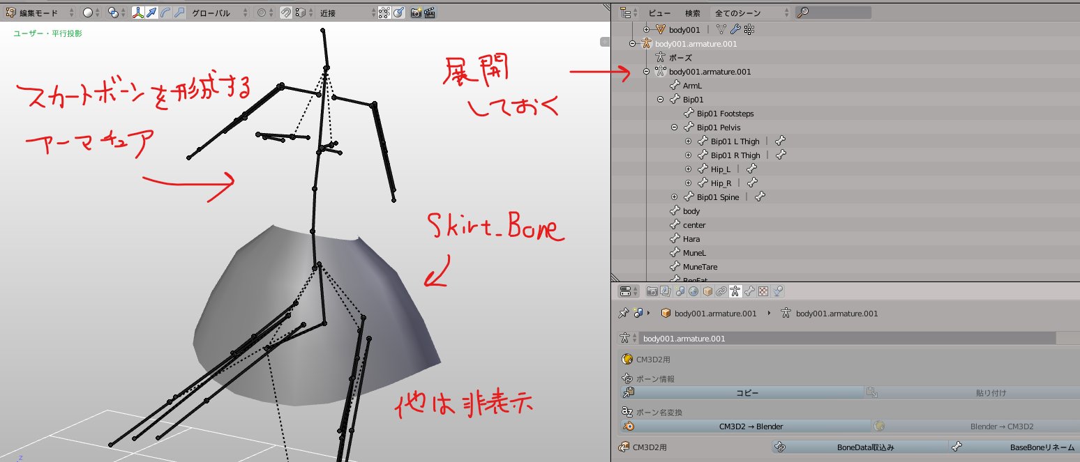 夜勤d 13 次にボーンのロールを合わせます Com3d2の場合 スカートボーンの可動域が限定されてるみたいなので ボーンの軸を修正します 表示タブの 座標軸 をオンにすると各ボーンの座標軸が表示されます ボーンのx軸が内側を向くようにロールの値を