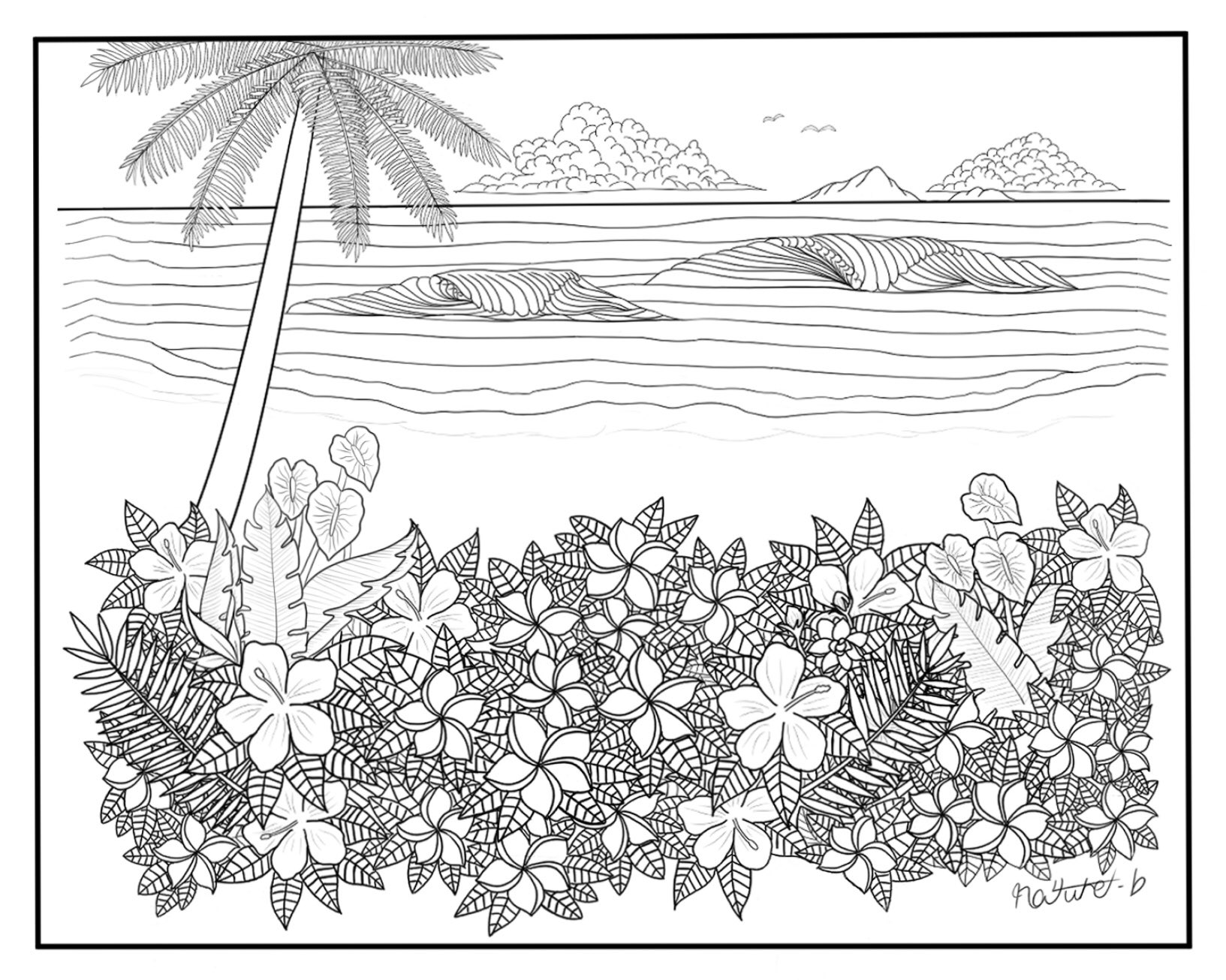 Yasu808 自粛生活で暇してる子供達や大人 Hawaii好きな方にちょっとむずかし目の塗り絵 を描いてみました お暇な方は是非プリントアウトしてやってみて 拡散希望 Hawaii好き Hawaii 塗り絵 無料 無料開放 大人の 塗り絵 自粛生活 コロナ疲れ