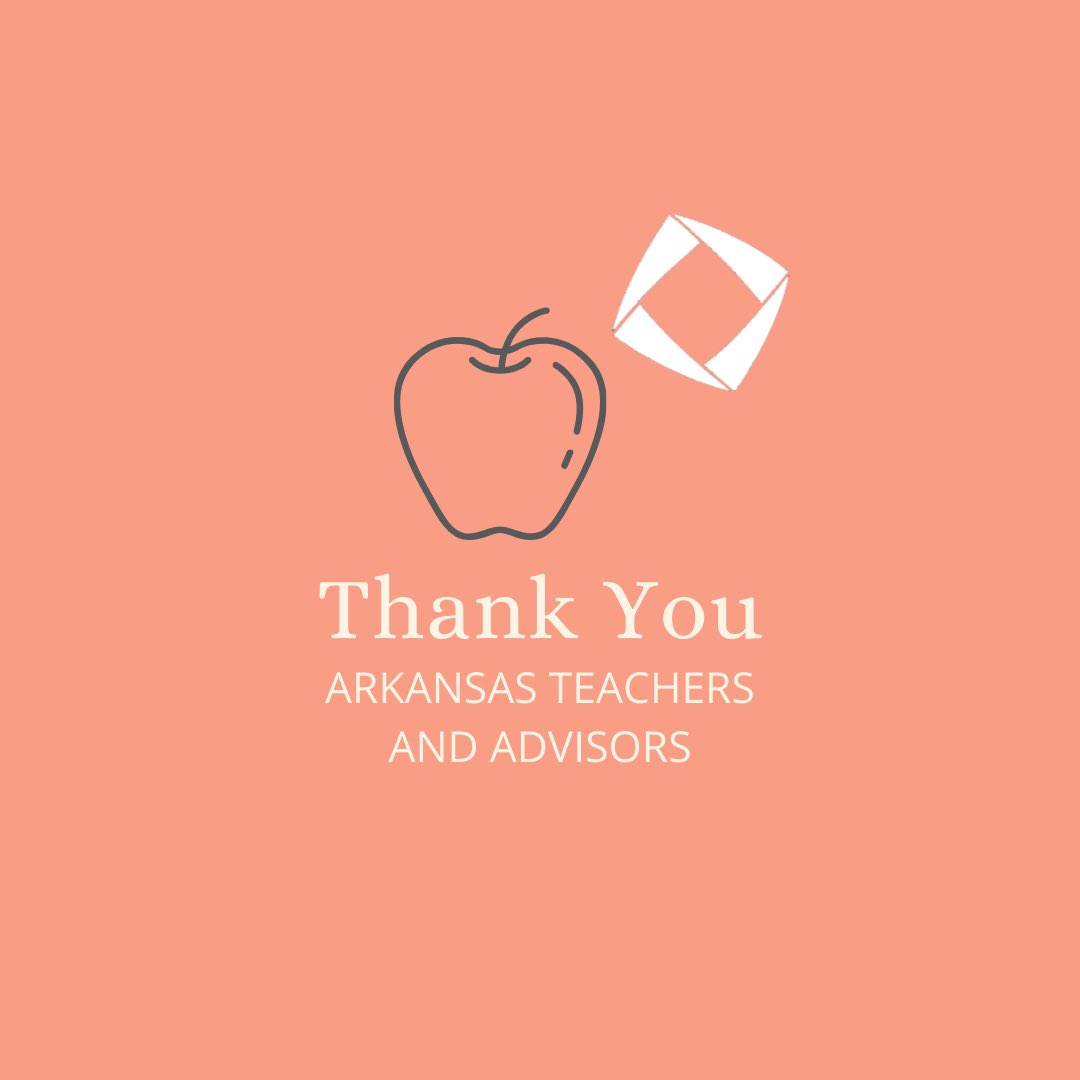 ArkansasDECA's tweet photo. Arkansas DECA would like to thank all of our amazing teachers and advisors that help lead Arkansas students to success!🔷💙 #TeacherAppreciationWeek #ThankYou @DECAInc https://t.co/BFuji8HdYV