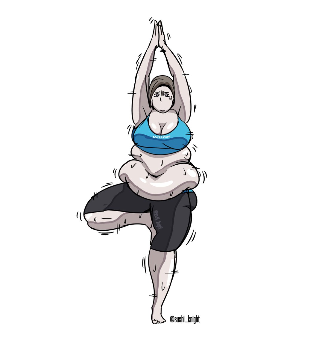 Fuck it, fat Wii Fit Trainer doing yoga.