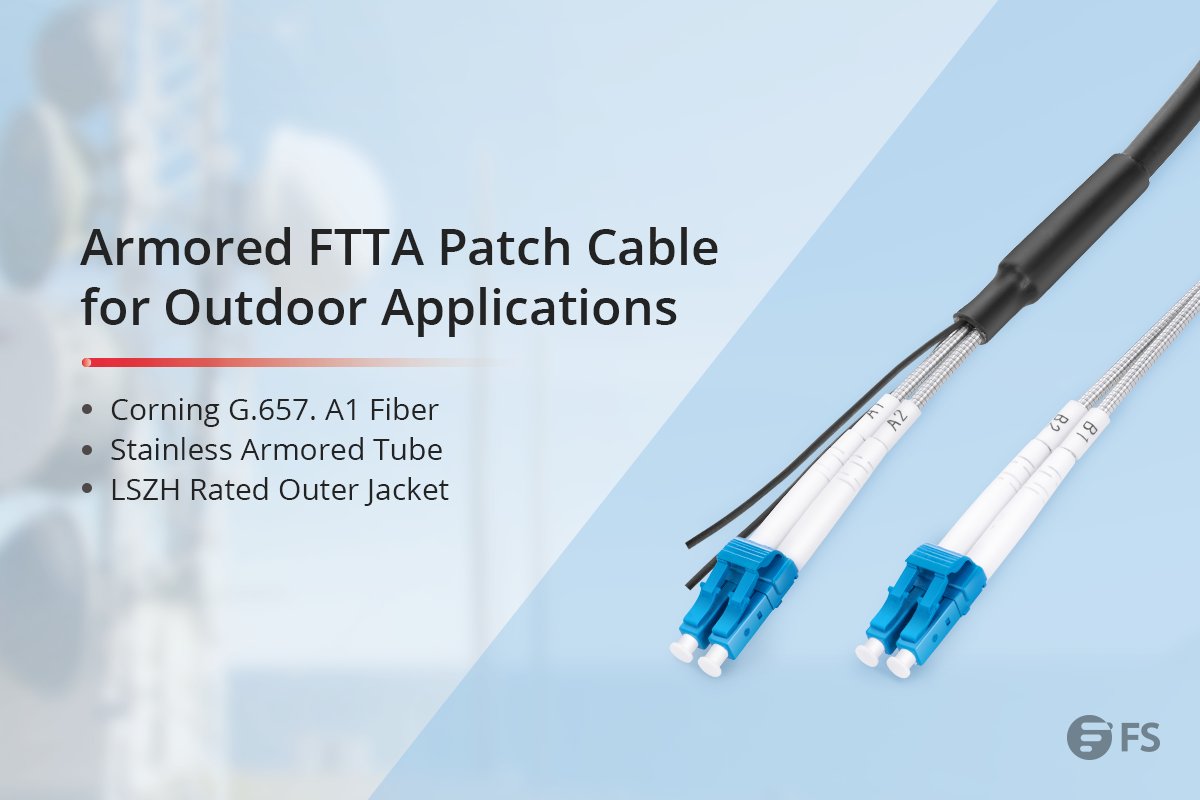 Fiber To The Antenna (FTTA) patch #cable is designed for high reliability in heavy industrial and harsh environment applications. Consisting of #Corning #fiber, it features superior crush resistance and a high degree of flexibility with the armored tube: bit.ly/3cabx9N