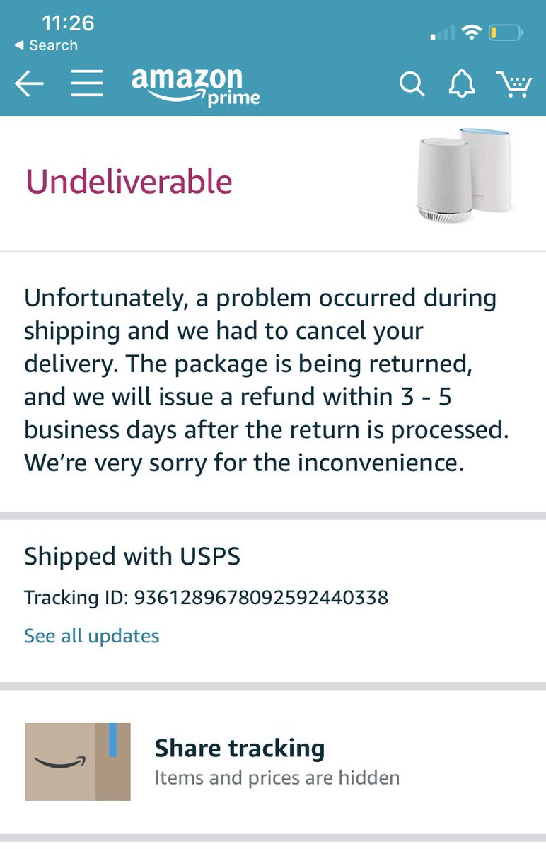 TheBrettMoran's tweet photo. @AmazonHelp https://t.co/FxaSDBIRrX