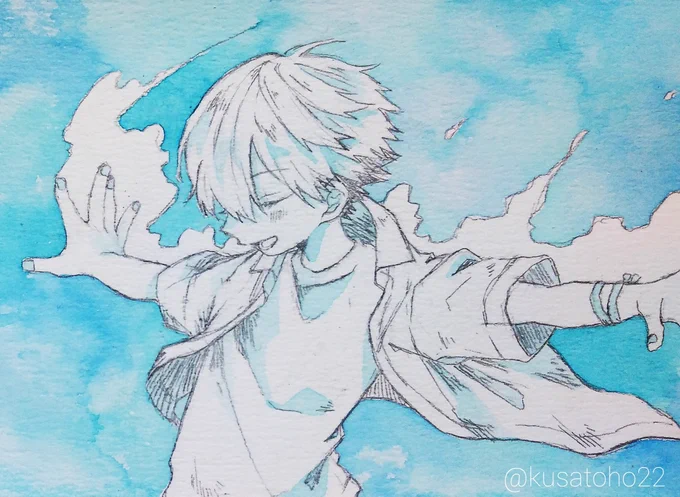 #青で繋がるみんなの輪
便乗☺️
青は塗っててテンションが上がる色です?✨ 