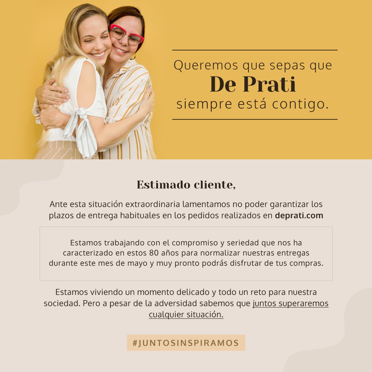 Desde que nos reactivamos con el delivery, hemos trabajado muy duro para llegar a ustedes en los plazos habituales, debido a la situación no todas nuestras entregas llegarán a tiempo, les pedimos disculpas y queremos que sepas que hemos asumido el reto de poder normalizarlas. https://t.co/llIsFipmsG