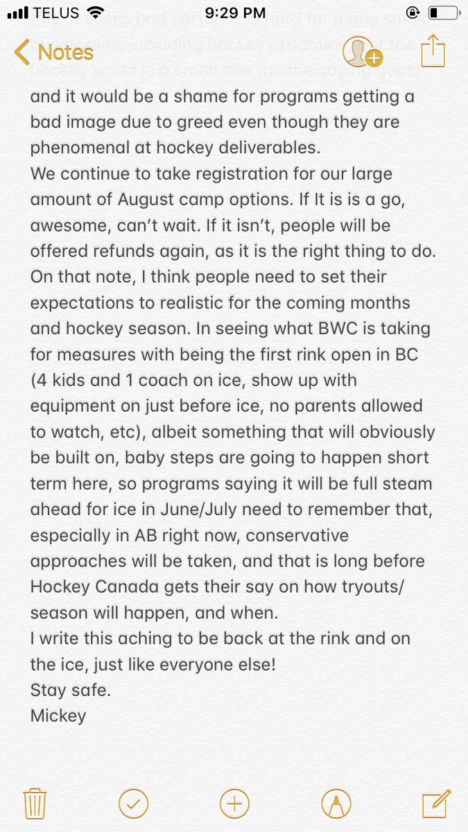 Thoughts on the business of spring/summer hockey. Likely shared thoughts of many and maybe an unpopular opinion to others. Comes down to doing the right thing as a business and a part of the hockey community.