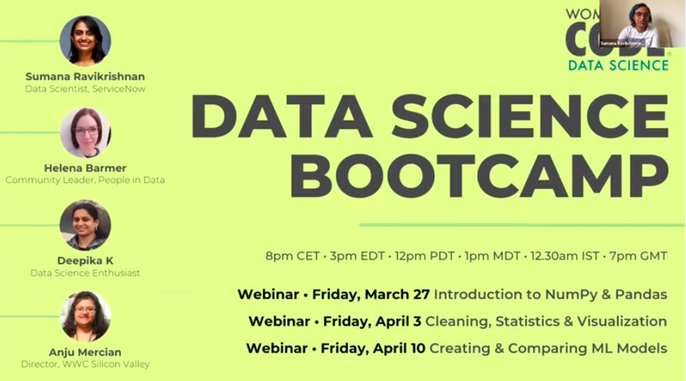🧪We created a Free Data Science BootCamp to keep your skills fresh!

Watch now → ow.ly/XG5k50zAUqR
<a href="/WWCodeData/">WWCode Data Science</a> #datascience #onlinetraining