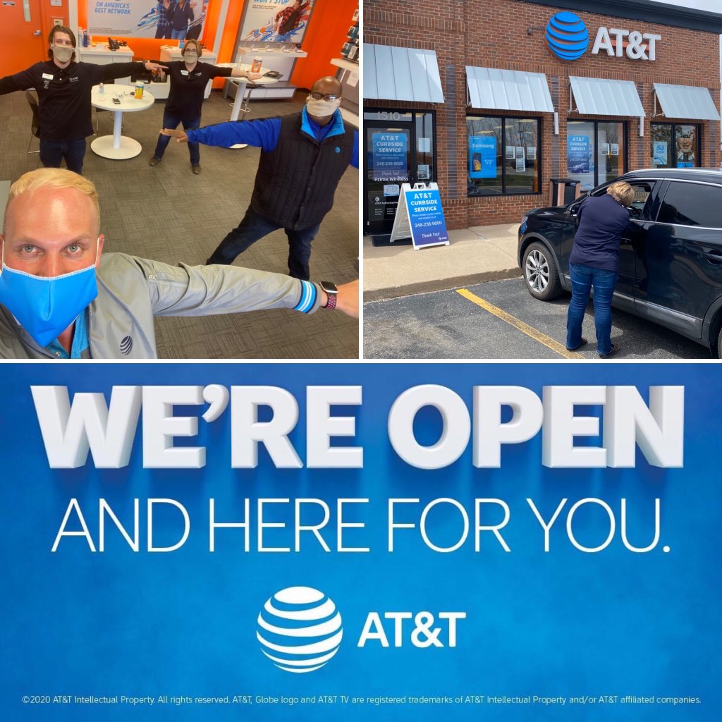 PrimeWireless AT&T store in Oxford Michigan is OPEN and also offering curbside!  Stop in to take advantage of our Mother’s Day promotions! #OptimusPrimes #WeAreGLM #attemployee #6feet @JayPeter27 @DemetrusHayes1 @GreaterLakesMkt