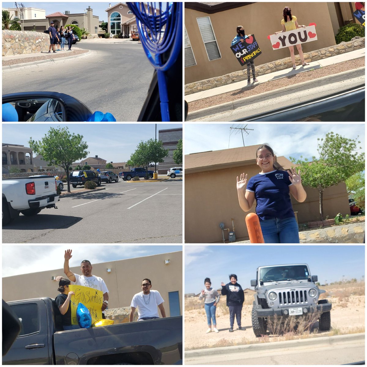 tmartinez_ELMS's tweet photo. @SRidge_MS showed up today! close to 50 cars!π #quarantineparade π·We miss our students πLove seeing themπ€ #Generalsconquer #TeamSISD #GeneralsFamily ππ https://t.co/61UeSqebr5