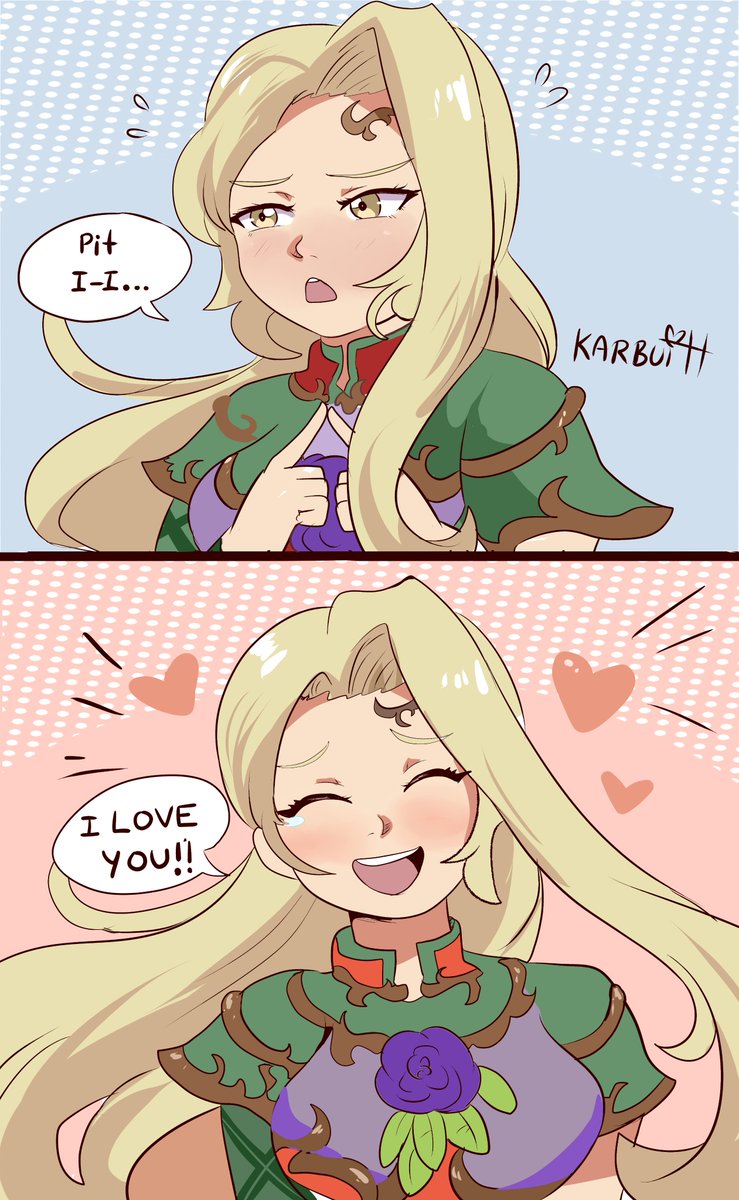 There's something that Pit really loves about Viridi
Yes, her smile ❤️
#KidIcarus 