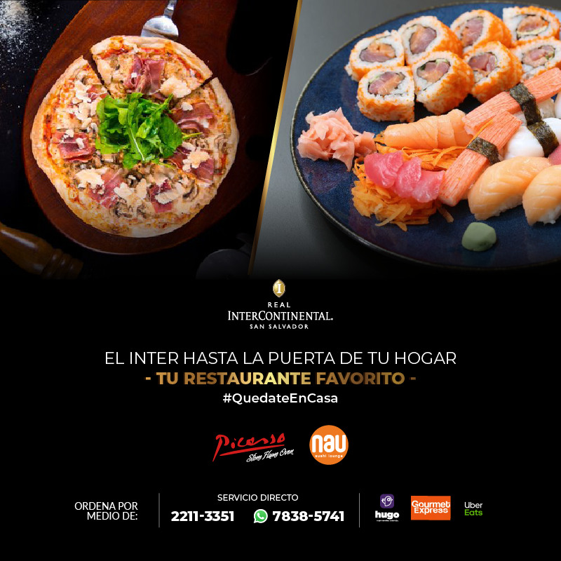 InterConti_SAL's tweet image. Ahora tienes ¡3 opciones! Para hacer tus pedidos🛵 Ordena tus platillos favoritos mediante nuestras modalidades de servicio directo o por medio de Hugo, Gourmet Express y Uber eats.👨🏻‍🍳🛍 ¿Qué esperas?