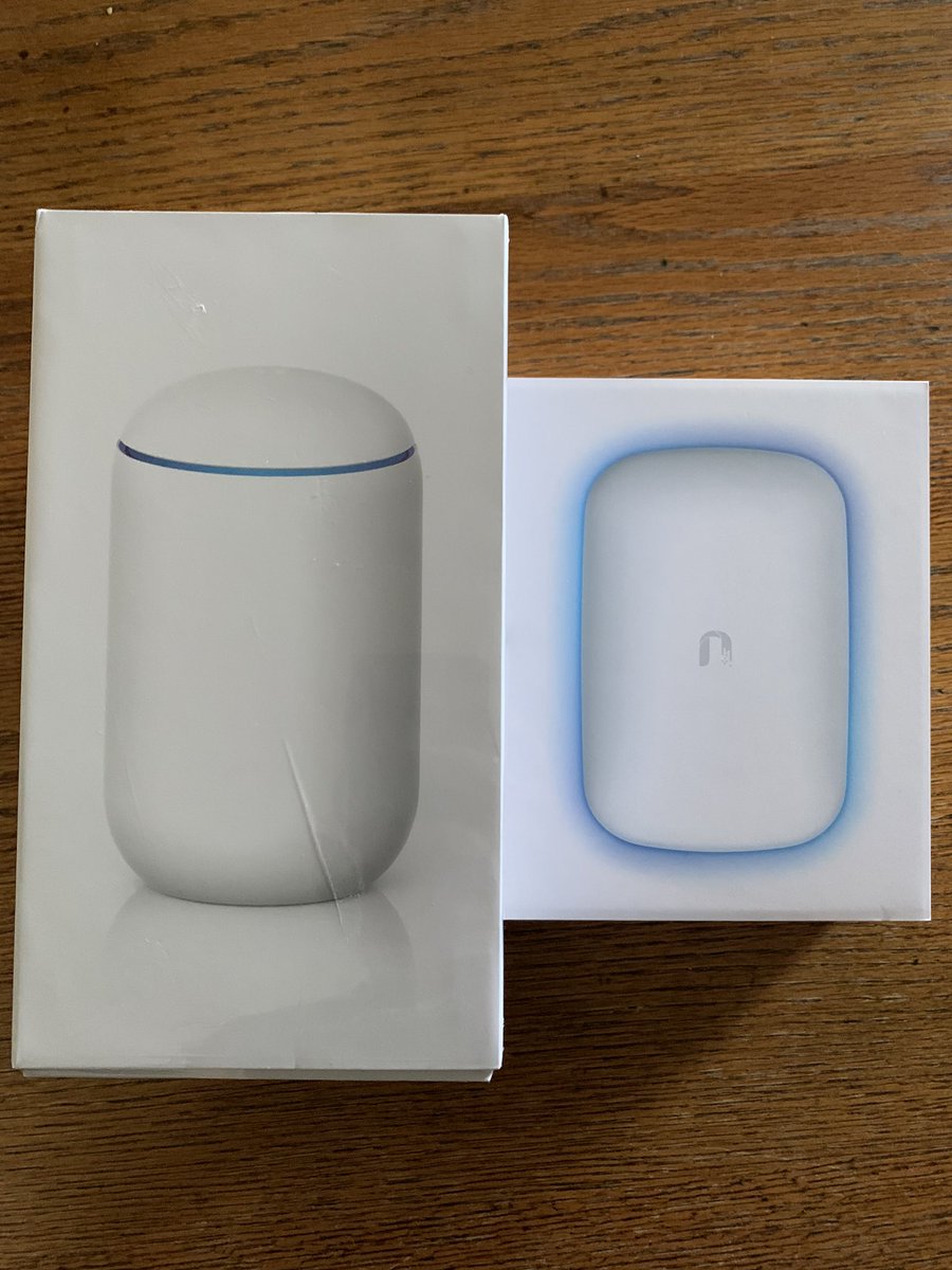 cgill's tweet photo. What a start to the weekend...

Just received my UniFi Dream Machine and BeaconHD -Thanks @ubnt for running the #UniFiUpgrade contest! You’re bringing much-needed excitement and rock solid networking to our home! 🙏 

More setup details, pics and reviews throughout the weekend... https://t.co/LwLF6I75zQ
