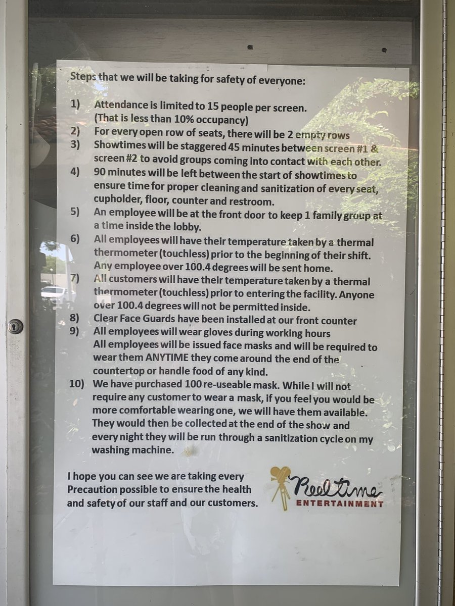 VanessaABC30's tweet image. Coalinga declared all businesses in the city 'essential,’ in defiance of California Gov. Newsom’s exec order. Reel Time movies opened today. Tonight on @ABC30 at 6:30, why the owner &amp;amp; City officials say this isn’t about profit plus a look at the precautions in place for patrons.