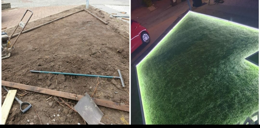 Magoo1888's tweet photo. Front garden nearly complete during lockdown. #lockdown https://t.co/31cAxSGO8l