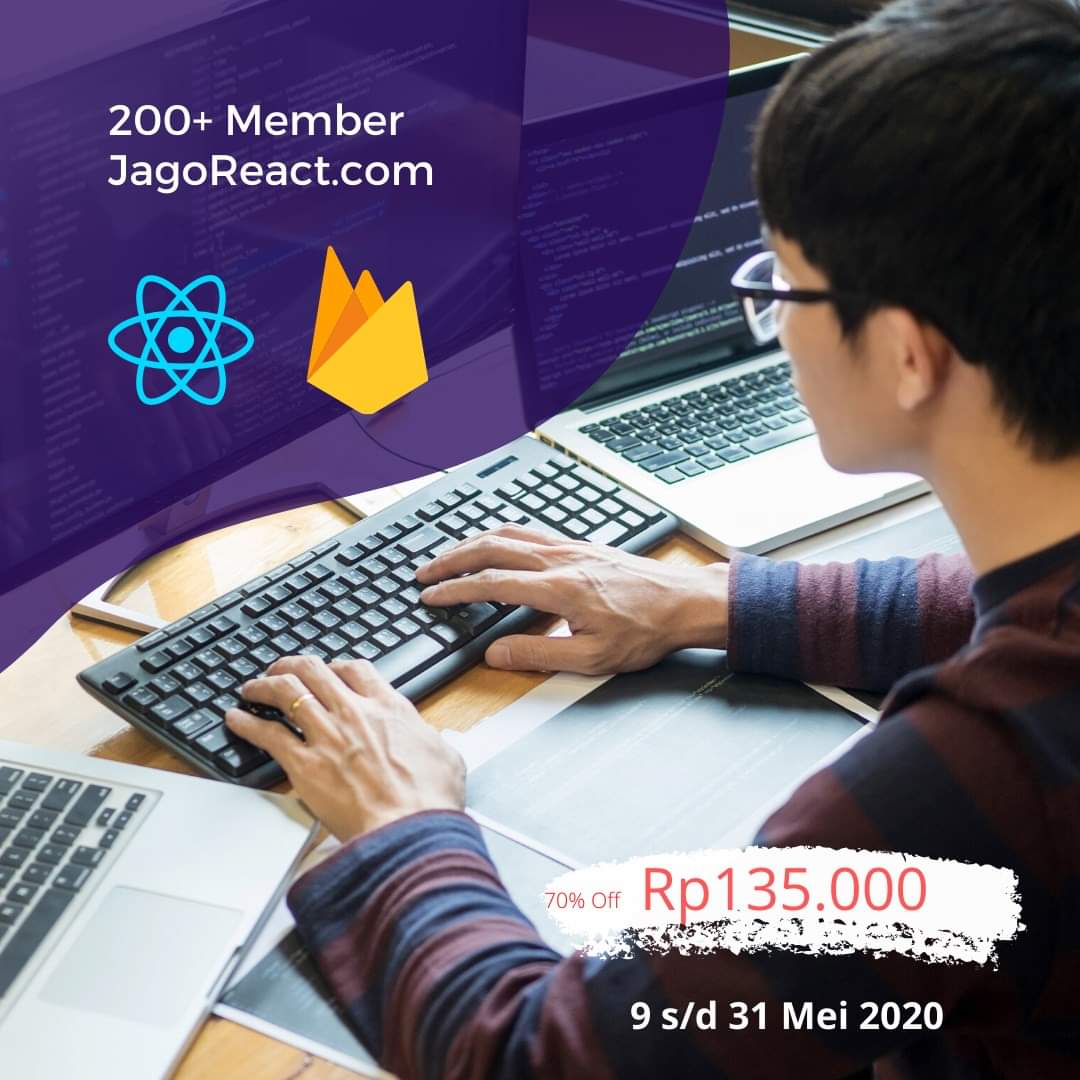 Yuk bergabung dengan JagoReact.com, Video Tutorial React &amp; Firebase