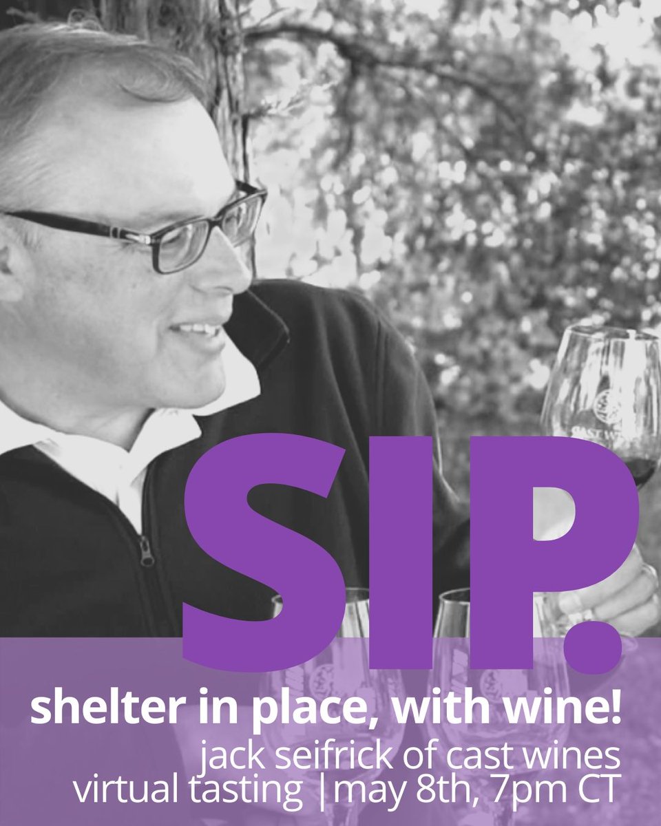 Are you ready for #HappyHour? We're tasting and chatting with <a href="/castwines/">Cast Wines</a> in 30 minutes! Join us on zoom: bit.ly/join-sip #wine #wineoclock #sip