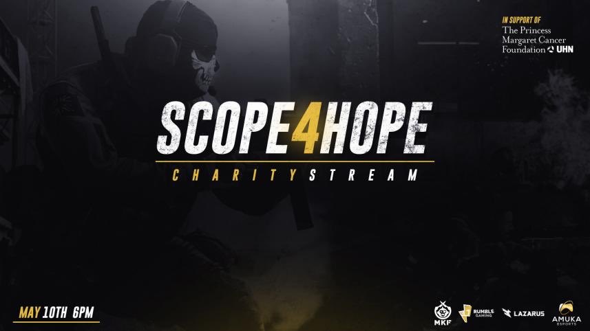 boca_ben's tweet photo. It’s back! #scope4hope charity Warzone stream in support of @thePMCF
Team @AmukaEsports vs Team @mkf vs. Team @RumbleGamingTV vs. Team @Lazarus vs. Team Princess Margaret. There will be only one winner: the fight against Covid https://t.co/dLjeGEMrgZ