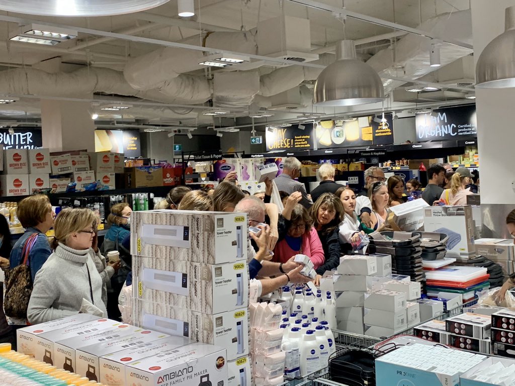 darren_lyons's tweet photo. Went to @ALDIAustralia for a heater on special this morning, it looks like social distancing rules don’t apply when discount face cream is involved! #SocialDistancing #COVID19Aus https://t.co/uwKXc3dFEI
