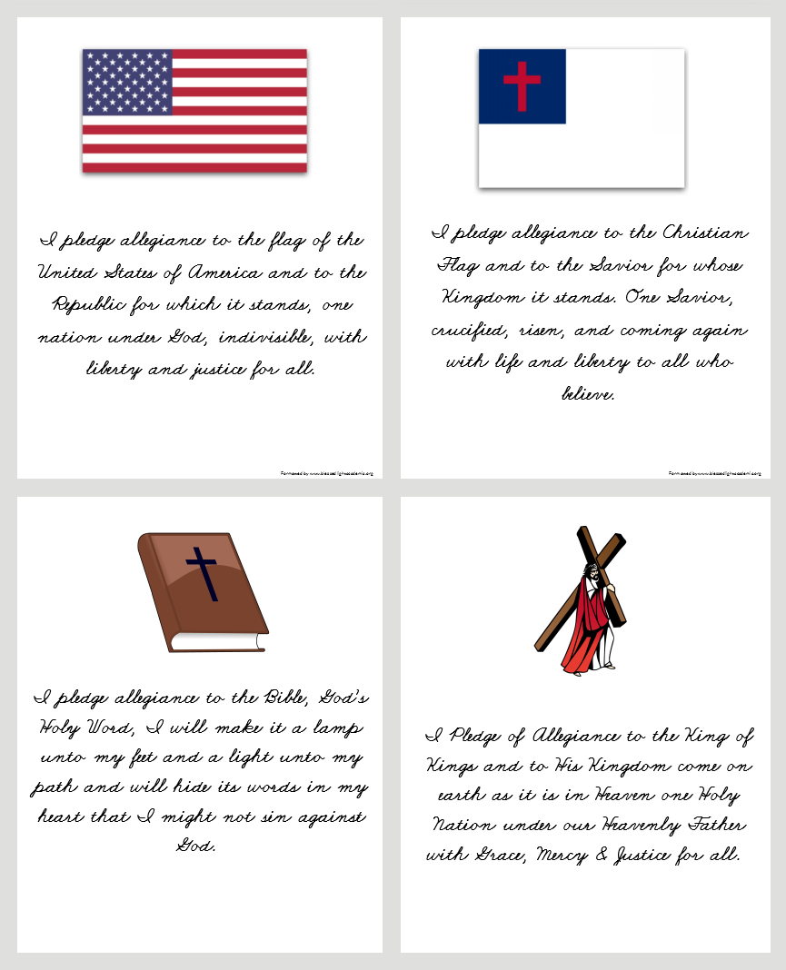BlessedAcad's tweet photo. Just added some #freeprintables #homeschoolresources for anyone to use! #pledgeallegiance #usa #Christian 
https://t.co/IMOv2HTOoG https://t.co/dARjrJyY2T