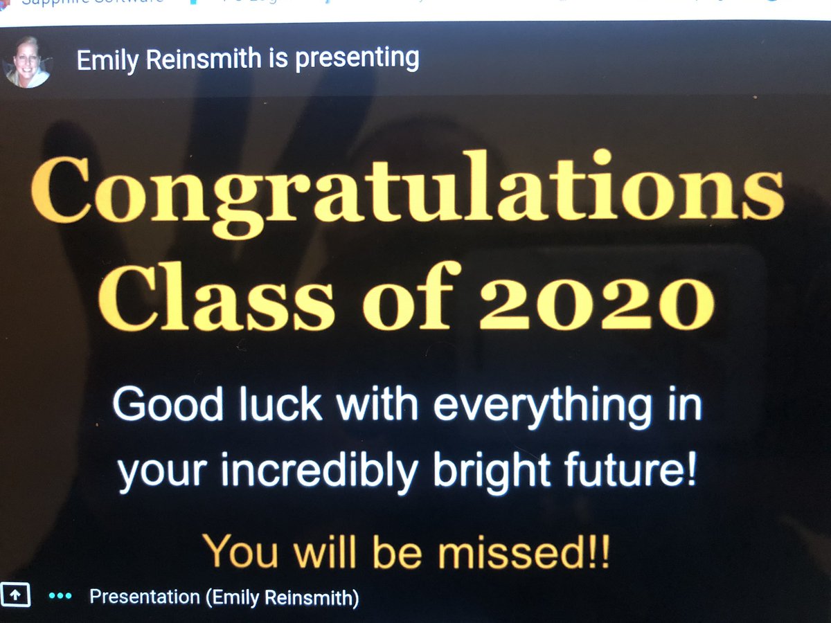 KKidPrincipal's tweet photo. Thank you to Mrs. Reinsmith and all students and families for helping us recognize our #Classof2020 seniors! Time for the Alma Mater! #kkidpride https://t.co/ylECEwY83I