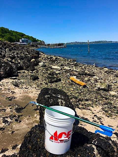 KreggJorgenson's tweet photo. Got in a two-hour beach clean up in West Seattle today and pulled in 10 to 12 pounds of plastics litter and debris from the tidal area. Please don't litter and during the social distancing time how about doing a volunteer litter clean up. #RandomActsOfCleanUp https://t.co/KRKjg1GewP