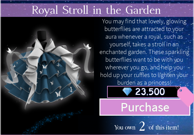 Royale High On Twitter Rh Update Skirt 5 8 2020 The Royal Stroll In The Garden Has Been Reworked By Mattcrystal3 Buy This Reworked Skirt For 23 500 Diamonds - roblox royale high mini skirt