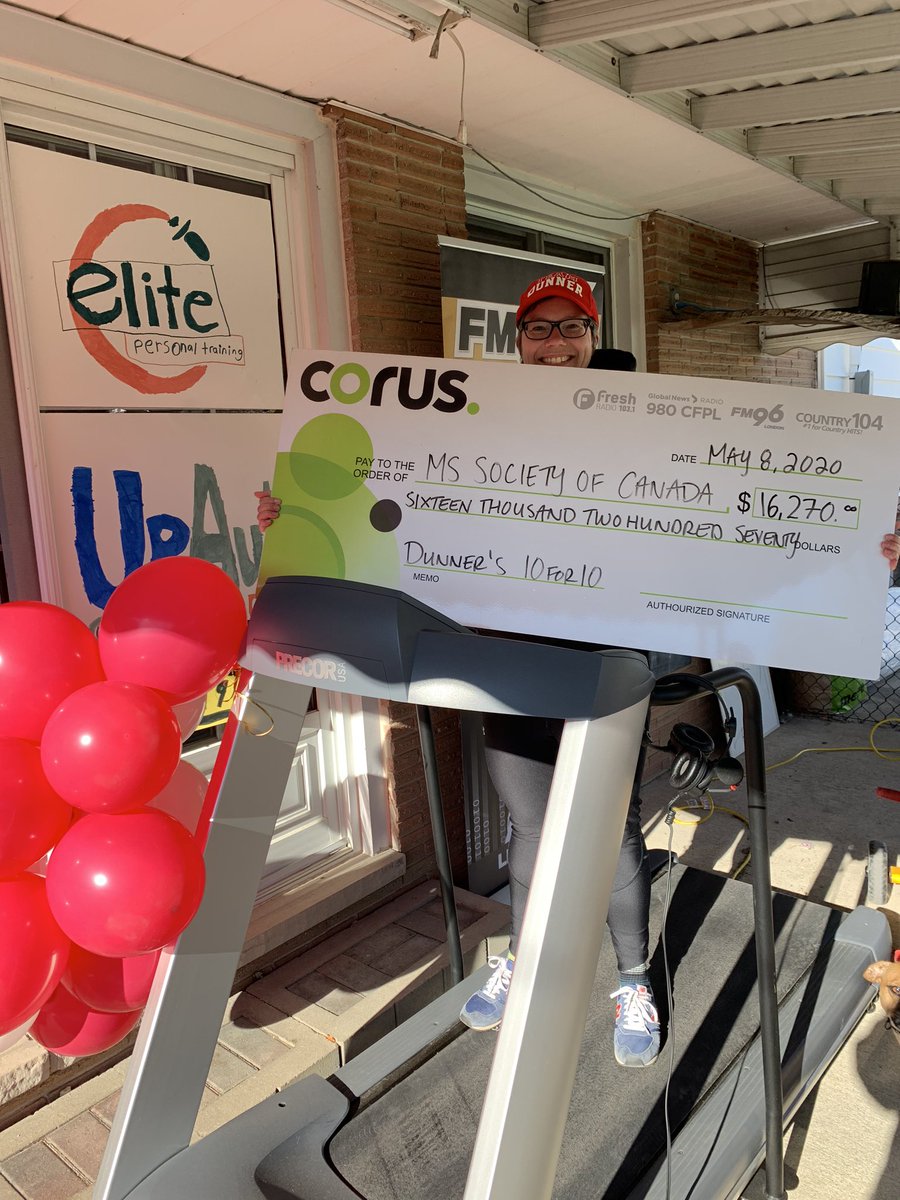 FM96Rocks's tweet photo. CONGRATS @teamdunner on raising $16,270 for the @MSSocietyCanada 🙌🏻 #thankyou #LDNont for your donations!! #WeChallengeMS 
@upautocanada @ElitePT_Ldn @1031FreshRadio @Country104 @AM980News https://t.co/3KKDRK5nwq