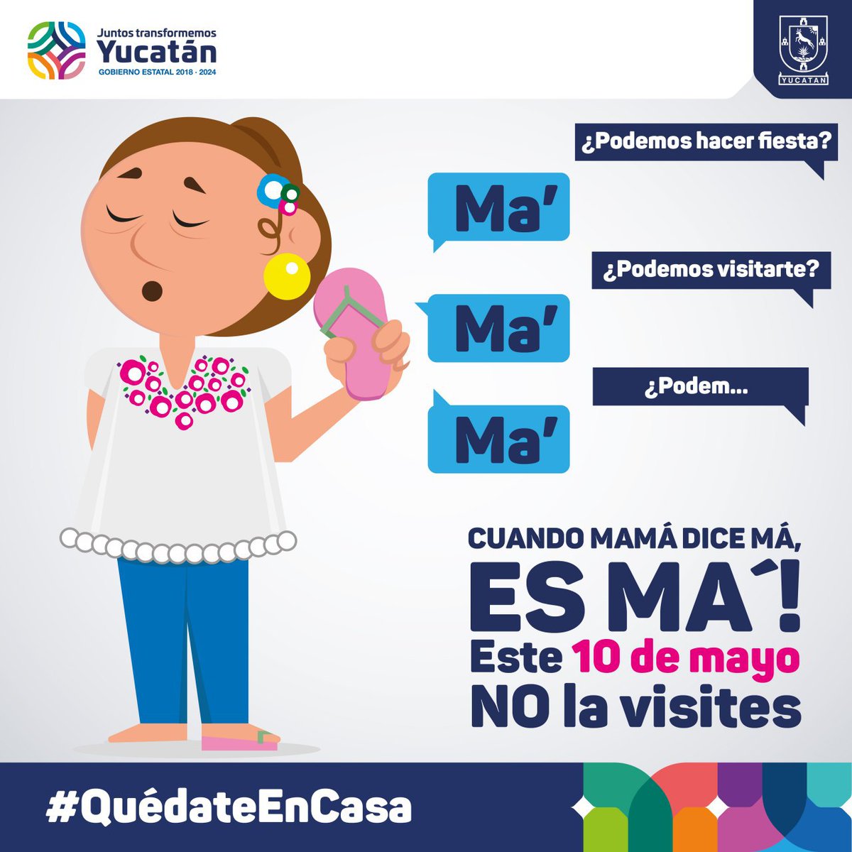 MauVila's tweet photo. Para proteger la salud de todos los yucatecos y con motivo del día de las madres, implementaremos un operativo especial el sábado 9, domingo 10 y lunes 11 de mayo para verificar que restaurantes solo vendan sus alimentos y productos en la modalidad de servicio ... (1/3) https://t.co/b6nqZrcsVl