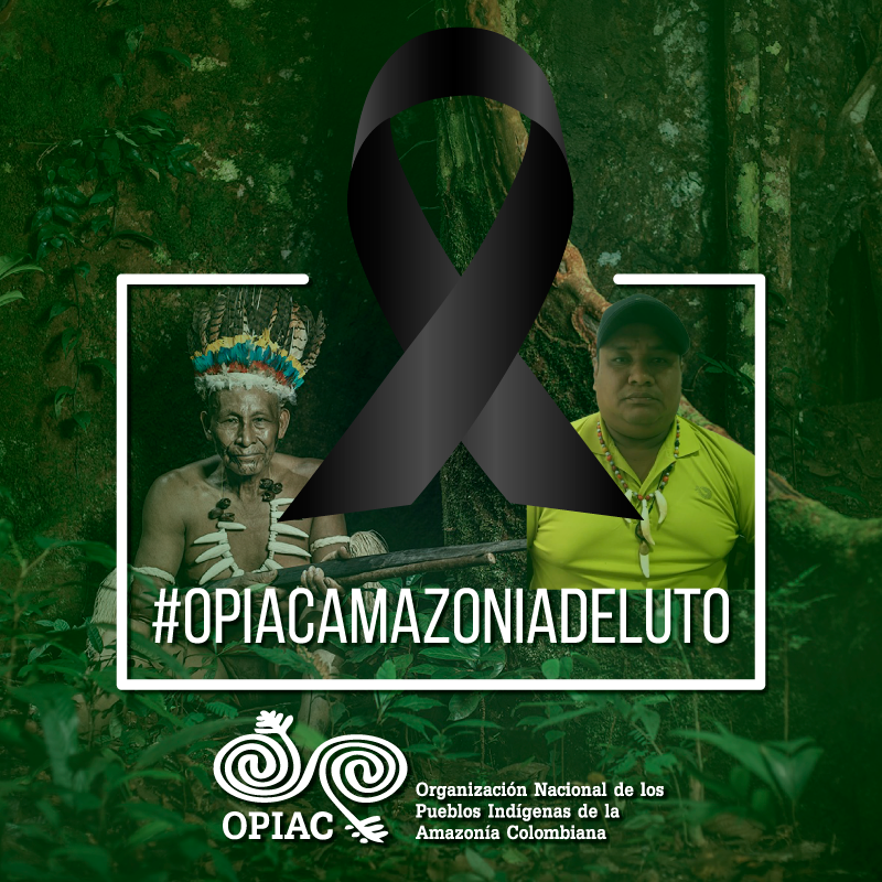 OPIAC_Amazonia's tweet photo. La tristeza e impotencia embarga a la Amazonía, la emergencia sanitaria se está llevando las vidas de nuestros pueblos indígenas. @IvanDuque y el @MinSaludCol no han acogido ni atendido acciones frente al #COVID19 seguimos en pie de lucha #OPIACAmazoniaDeLuto @JulioCLopezJ https://t.co/BV2TP3dzFe