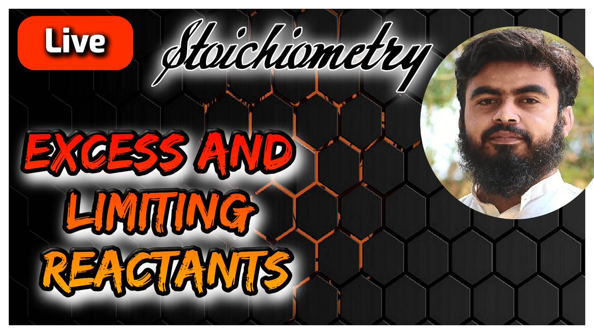 ChemicalAsad's tweet photo. Seach "#Excess_And_Limiting_Reactants" on #Youtube and Watch this.
#Chemistry #Stoichiometry #Chemistryconcepts #Excessreactants #LimitingReactants #ChemistryNumericals #StoichiometryCalculations #Numericals #AsadullahMastoi #YoutubeLectures #chemistryLectures #Asadullah https://t.co/n9C65JZbSE