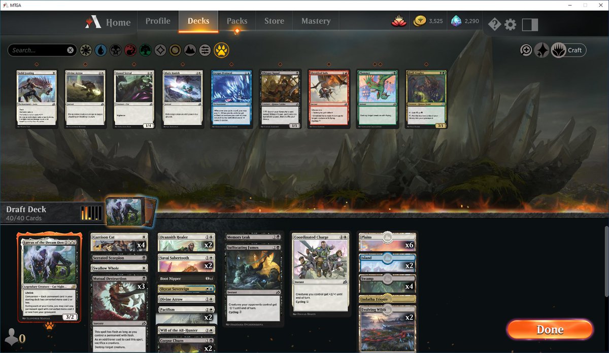RatIsPowerful's tweet photo. Went 7-0 with this Lurrus deck.
Double Corpse Churn gave the deck sooo much resilience.
It's missing a springjaw trap, and I passed a 2nd Inspiring Charge for a stupid 2 drop. But still was sweet. Even beat the cycling deck twice (with some luck.) https://t.co/mMpAsVikgK