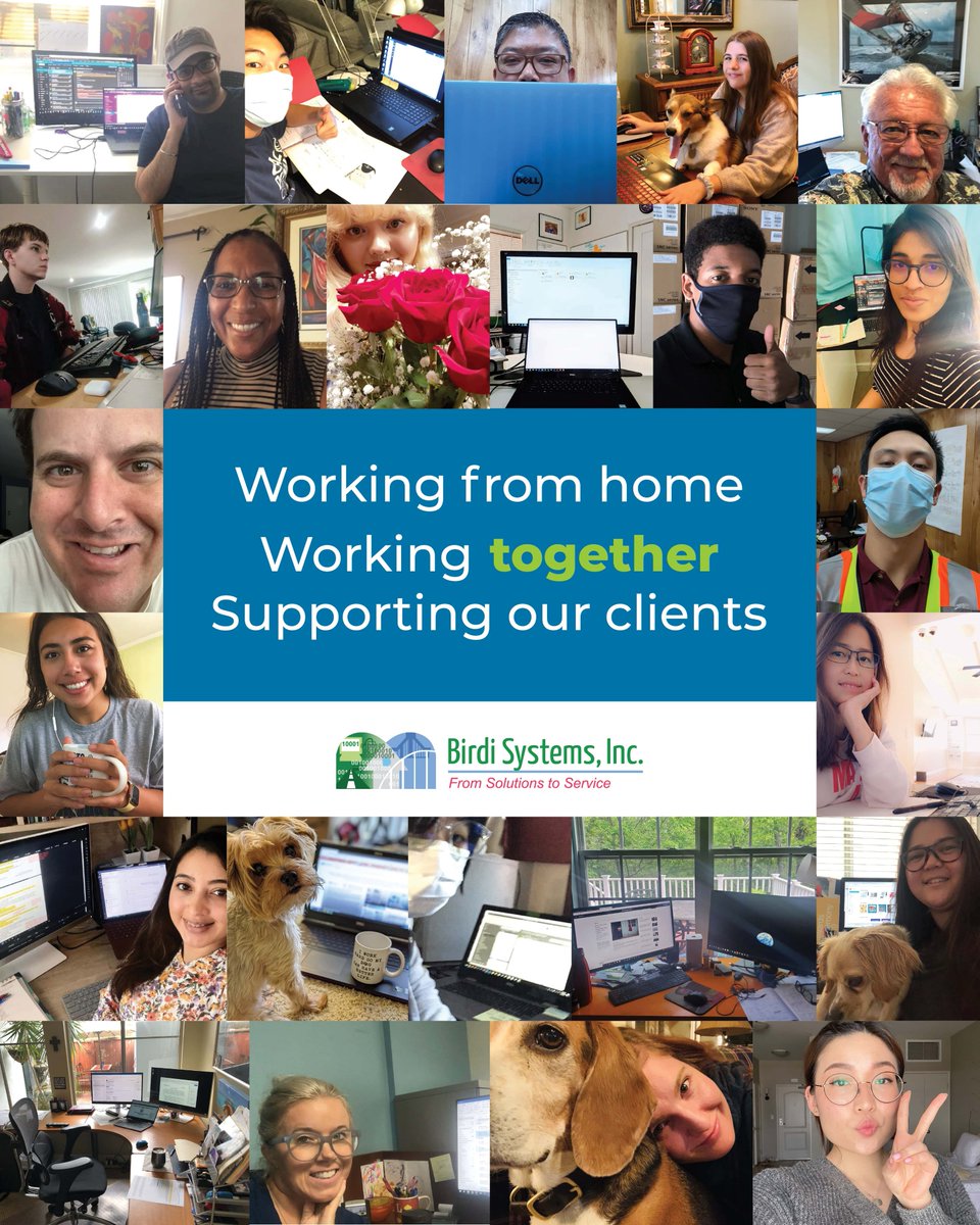 birdisystemsinc's tweet image. "Together, we can do so much"-Helen Keller. Much of the BSI Team is #workingfromhome, with our field technicians providing #essentialsupport to clients. Together, we ensure the continuous delivery of innovative solutions &amp;amp; seamless service. Learn more via birdi-inc.com