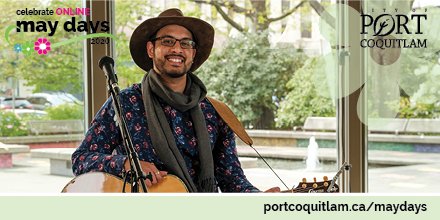 CityofPoCo's tweet photo. Our LIVE MayDays Broadcast celebration is tomorrow, Sat, May 9, 3-5! You’ll see @etiennesiew perform along with other local singers, artists and entertainers. Watch on FB & our City YouTube. More MayDays info: https://t.co/8A14oKA93f
#portcoquitlam #cityofpoco #PoCoMayDays https://t.co/ONQT3PXnZ3