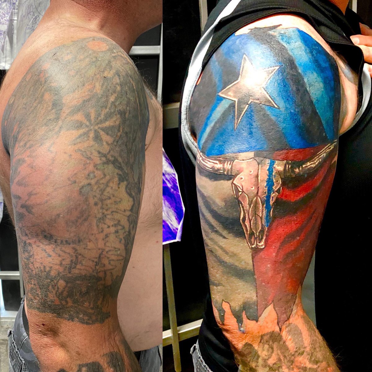 Bk Klev S Prison Break Tattoos On Twitter Help Me Welcome This Dallas Dart Officer Hero To The Studio Before Quarantine Of Course This Thin Blue Line Texas Flag Longhorn Turned Out Very