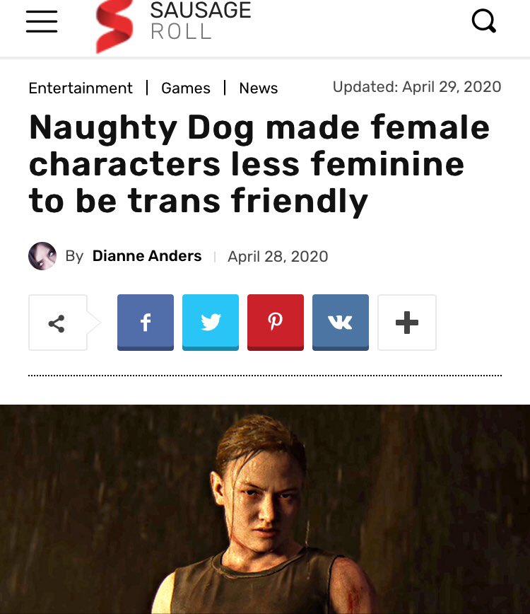 Guileo_96's tweet photo. Naughty Dog, mejor dicho, Neil Drukman y su amiguita feminista Anita Sarkeesian la consultora del juego, crean personajes menos femeninos para ser trans amigables. #Tlou2Leaks #TheLastOfUsPart2 Quieren masculinizar a las mujeres... ¿Es ofensivo las mujeres atractivas y femeninos? https://t.co/J3u6ZGvINg