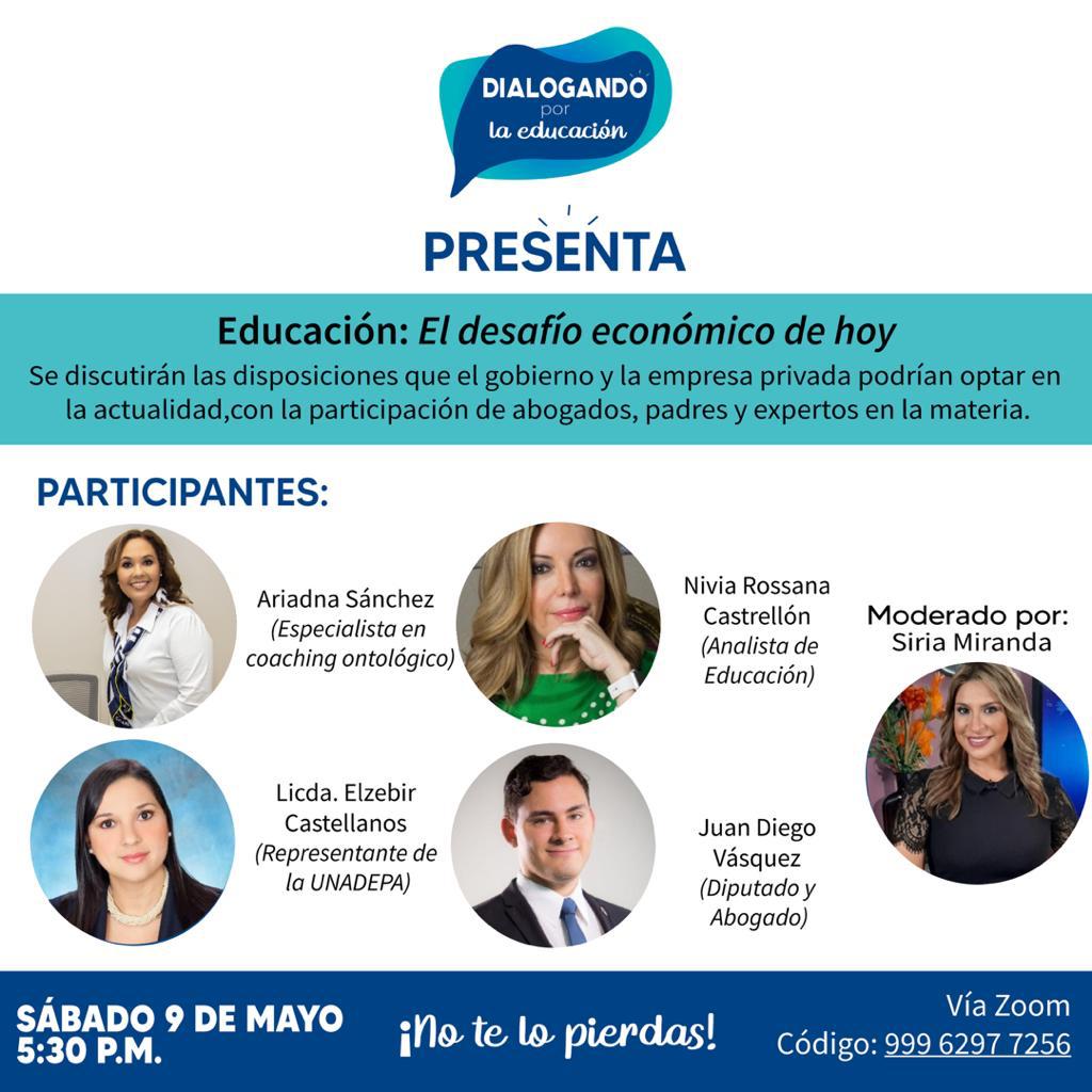 unadepa's tweet photo. UNADEPA te invita al debate: Educación el desafío económico de hoy. Estaremos como participantes.
Mañana por vía zoom...No te lo pierdas!! https://t.co/21BnAbTS6p