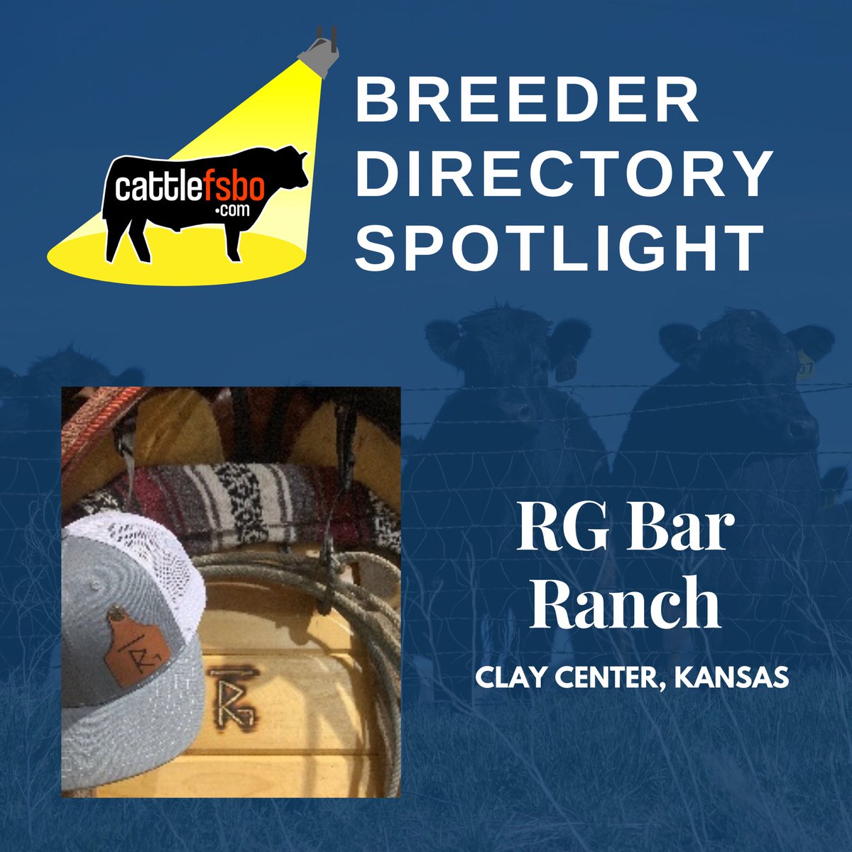Happy Friday! Today we are highlighting RG Bar Ranch in Clay Center, Kansas. Check out their profile and post your own ranch to our breeder directory! #Cattle #CattleForSale #CattleFSBO #FeatureFriday #Angus #AngusBulls #KansasCattle