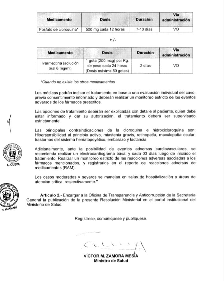 BUENAS NOTICIAS PARA LAMBAYEQUE.
📌MINISTERIO DE SALUD (MINSA) aprueba el uso de la #IVERMECTINA dentro de sus Protocolos frente al Covid19. 
La Resolución Ministerial 270-2020 MINSA, incorporó y autorizó el uso de la #IVERMECTINA.

Infórmate mas: facebook.com/vivesaludplena…