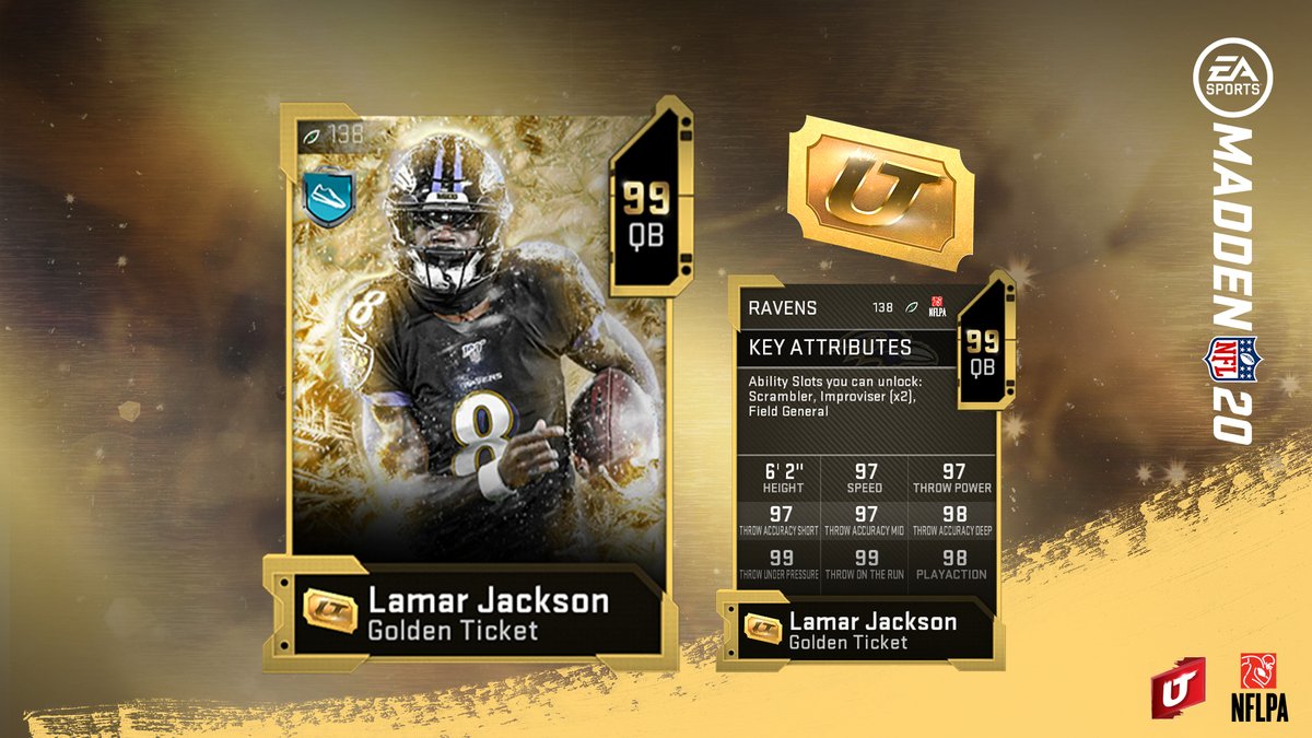 GameSpot_Sports's tweet photo. FOLLOW and RETWEET for a chance to win ANY Golden Ticket currently available in Madden!

Friday Night Football is live!

✅ Twitch Drops
✅ Golden Ticket Giveaways
✅ Ultimate Legend Giveaways
✅ @PlaybookGG Giveaways
🎙️ @ZANmadden + @OfficialStiff 

▶️ https://t.co/oekcK0CwLb https://t.co/UR4ECBjoEC