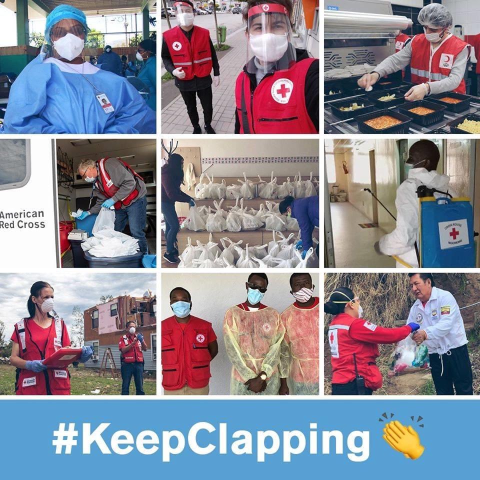 Redcross_Mario's tweet photo. This World Red Cross Red Crescent Day, thank you to volunteers, staff and supporters around the world! Without you, COVID-19 response efforts in countless countries wouldn't be possible. #KeepClapping👏🏽 #FindaWay2Help https://t.co/QJxcdQbzBq